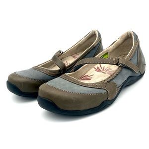 Ahnu Dolly Leather Mary Jane Flats Women’s Size 7.5 Adjustable Strap Outdoor